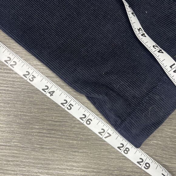 J Crew Men's Elastic Drawstring Waist Straight Leg Corduroy Pants Navy Size M - Picture 5 of 8